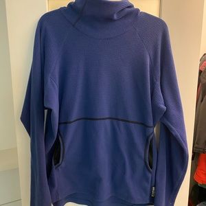 Melanzana Micro Grid Hoodie - Cobalt Blue